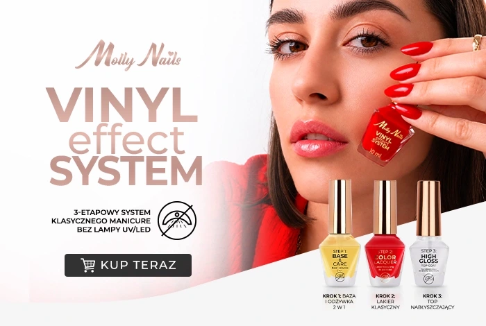 Vinyl Effect System Molly Nails – 3-etapowy system klasycznego manicure