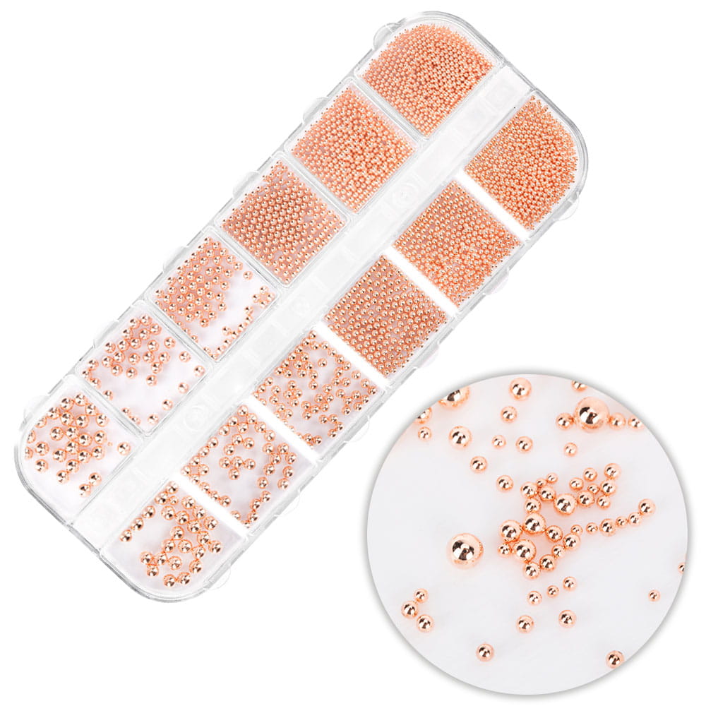 Ozdoby do paznokci Molly Nails kasetka bulion różowe złoto 1000 szt 1.jpg